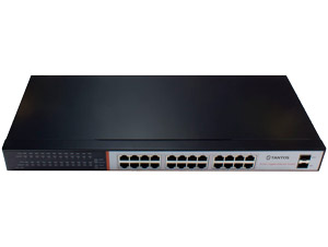 TSn-24G26 24-портовый гигабитный коммутатор, 24 портов 10/100/1000 Мбит/с RJ45+2SFP, дуплекс