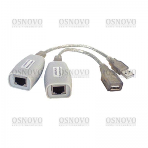 TA-U1/1+RA-U1/1 Удлинитель USB 1.1 интерфейса для клавиатуры и мыши по кабелю витой пары